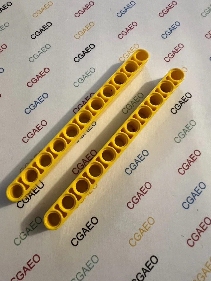 2 x Lego 32525 Technic, Liftarm 1 x 11 Thick - YELLOW - Photo 1/1