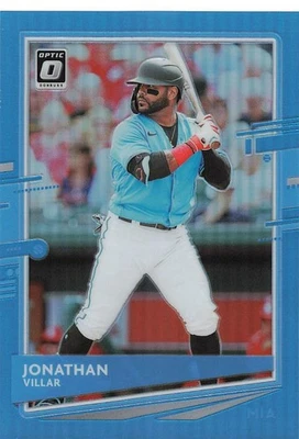 2020 Panini - Donruss Optic Baseball Jonathan Villar #144 /50 Carolina Blue Holo - Image 1 of 2