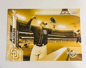 2020 Topps Opening Day Dugout Peeks Jumbo 5x7 Manny Machado Padres DP12 /10 - Picture 1 of 1