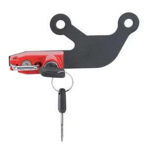 ⁺Red Aluminium Alloy Anti Theft Helmet Lock Right Side For 650 Z - Picture 1 of 10