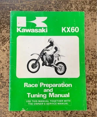 Kawasaki KX60 1985 manual de preparación y ajuste de carrera Foto 1 de 4