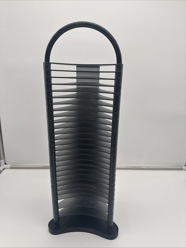 Beautiful 90's Vintage Black Light Neon 24 CD Holder Tower Rack | eBay