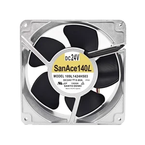 SANYO 109L1424H503 DC24V 0.60A 14CM Aluminum Frame Cooling Fan - Picture 1 of 5