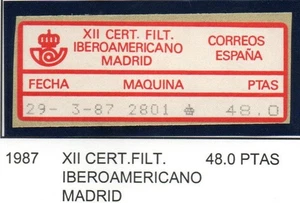 Etiquetas para máquina Epelsa/Frama ESPAÑA MNH 1987 - Imagen 1 de 1