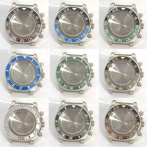 40mm Stahl Uhrengehäuse Saphirglas Keramik Lünette passend für VK63 Quarzwerk - Bild 1 von 25