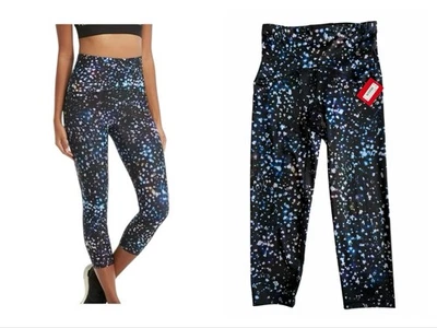 Leggings activos SPANX Booty Boost S estampado cósmico recortados tiro alto nuevos con etiquetas levantamiento de glúteos Foto 1 de 4