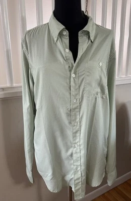 Mountain Khakis Shirt Mens M Davidson Stretch Oxford Checkered Classic Fit  - Image 1 of 4