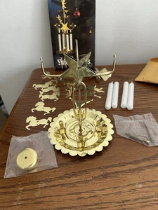 Vtg. 1979 Yule Angel Chimes / Party Bells -Brass / Angels + Horses & Clown - Picture 1 of 9
