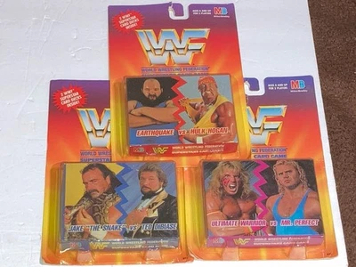DE COLECCIÓN 1990 WWF HASBRO WRESTLING SUPERSTARS JUEGO DE CARTAS ¡JUEGO COMPLETO DE 4! Foto 1 de 4