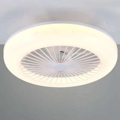 VENTILATORE E PLAFONIERA LED BIANCO - Immagine 1 di 4