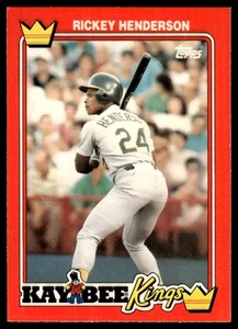 1990 Topps Kay-Bee Kings of Baseball Rickey Henderson Oakland Athletics #15 - Picture 1 of 2