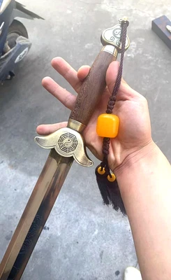 Handmade Training Tai Chi Sword Kung Fu Blade Flexible Stainless Steel Edge 太极剑 - Image 1 of 4