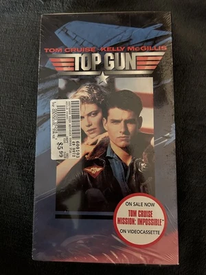 ✈️ Top Gun (1986 Film, 1996 VHS) Factory Sealed Tom Cruise Paramount Red UPC 📼  - Imagem 1 de 4