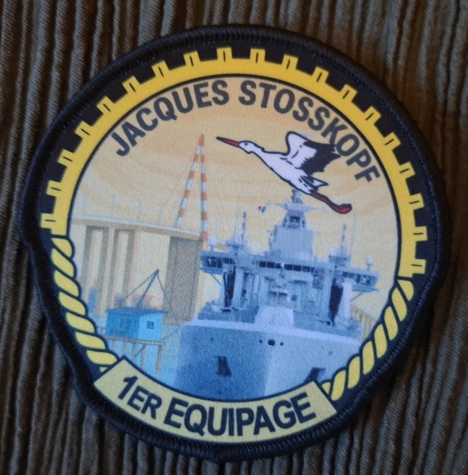 BEAU ECUSSON BATIMENT RAVITAILLEUR J .STOSSKOPF 1er Equipage  MARINE NATIONALE - Photo 1/1