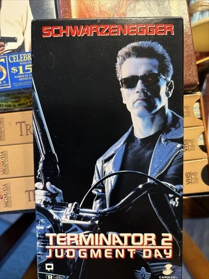 Terminator 2 Judgement Day VHS T2 Arnold Schwarzenegger - Image 1 of 2