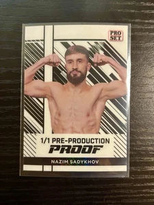Leaf Pro Set Nazim Sadykhov Pre Production Proof 1/1 White/Black MT MMA - Bild 1 von 6
