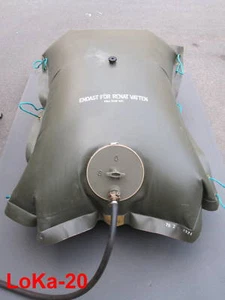 500 Ltr. Wassertank faltbar Wassersack Wasserbehälter Schwedische Armee !! - Bild 1 von 2