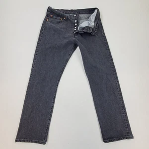 Levi's 501 Jeans Herren Größe 32 x28 Knopfleiste klassisch gerade schwarz - Bild 1 von 13