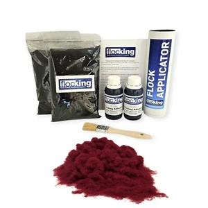 Kit Flocado Vino Tinto - Paquete Doble - Fibras en Polvo Flock - Furgoneta Proyecto Rally Show - Imagen 1 de 2