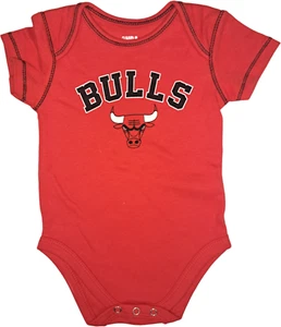 NBA Chicago Bulls Boy's Baby Creeper Bodysuit Basketball 6/9 Months - Picture 1 of 1