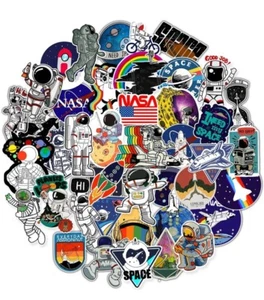 100PCS Space Stickers for Water Bottle, Vinyl NASA Laptop Stickers Pack for Teen - Picture 1 of 2