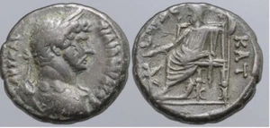 Adriano BI Tetradracma di Alessandria, Egitto. Datato RY 12 = AD 127/8. - Foto 1 di 3