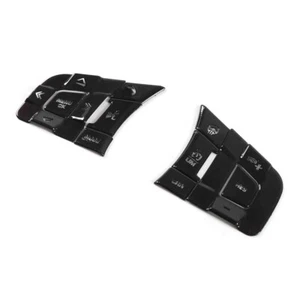 Aluminum Alloy Steering Wheel Control Button Cover For 15-21 Jaguar XE XF F-Pace - Picture 1 of 7