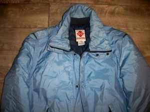 Columbia Jacket Blue Gore-Tex Lightweight Puffy Puffer Mens Jacket Large Vtg - Picture 1 of 9