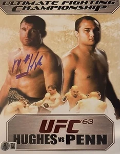 MATT HUGHES SIGNIERT 11X14 BAS ZERTIFIZIERT UFC 63 - Bild 1 von 1