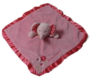 Manta de seguridad Carters Mommy Loves Me sonajero Rosa Satinado Peluche Lovey Elephant - Imagen 1 de 5