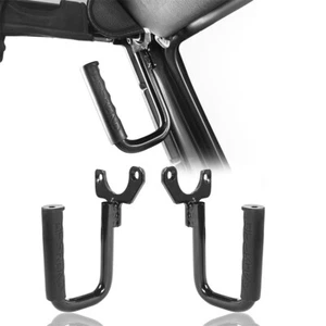 2Pcs Grab Handles Front Grab Bars Hard Solid Steel Fit 97-06 Jeep Wrangler TJ - Foto 1 di 10