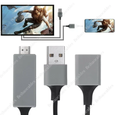 Cable AV 1080P HDMI Espejo para iPhone iPad Teléfono Android a TV HDTV Adaptador Foto 1 de 4