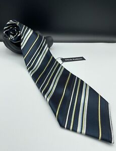 BOSS Hugo Boss Men's 100% Silk Tie ~ Blue ~ Striped ~ Made in Italy!