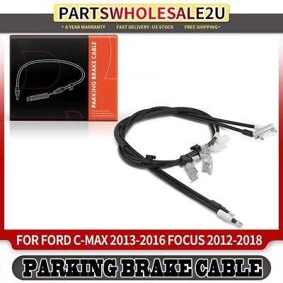 Rear Left or Right Parking Brake Cable for Ford Focus 2012-2018 C-Max 2013-2016 - Image 1 of 4