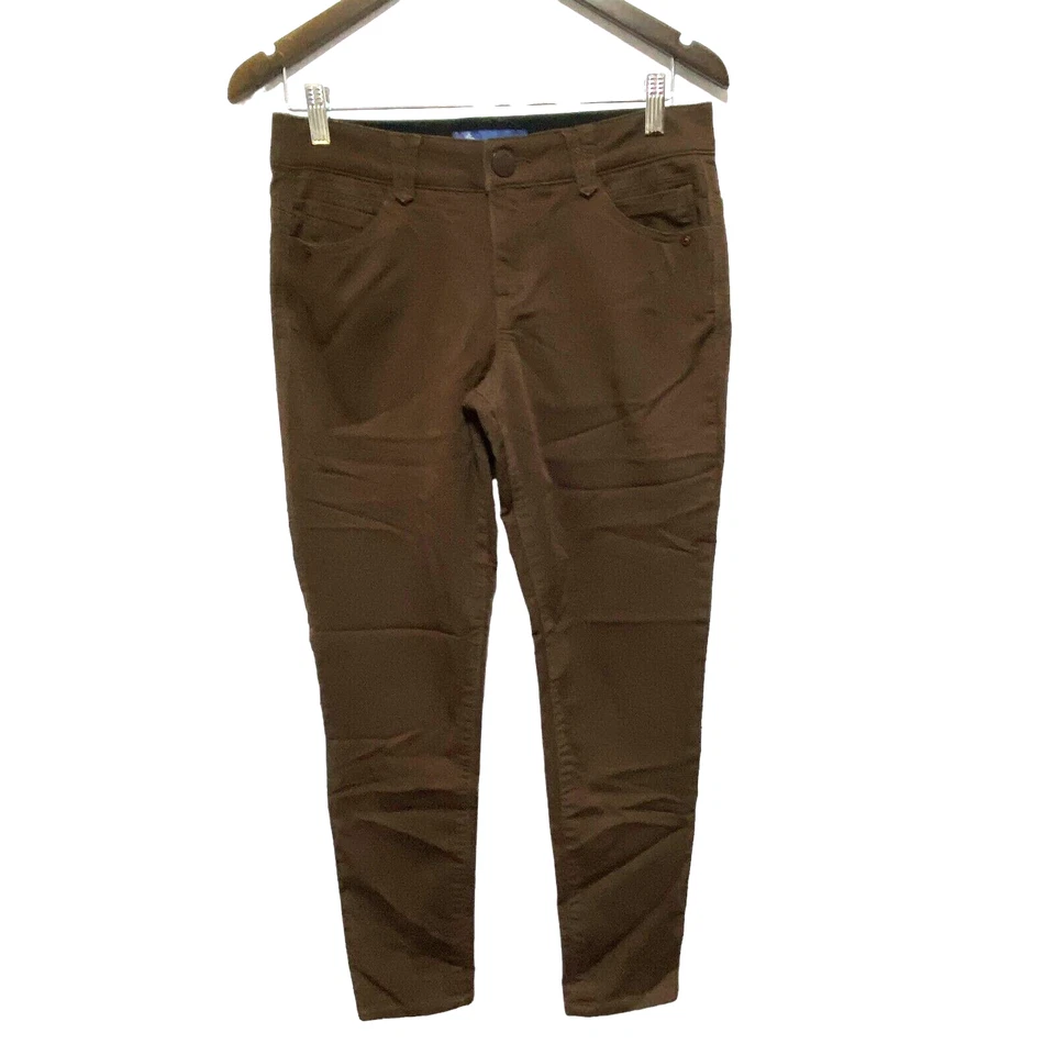 Democracy Jeans Womens 6 Brown Ab Technology Comfort Stretch Ankle Skinny - Image 1 of 4