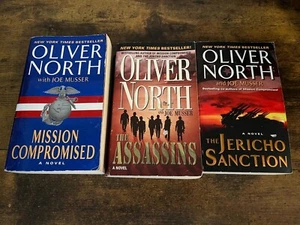 Oliver North lot of  3 books Jericho Sanction*Assassins*Mission Compromised - Picture 1 of 1