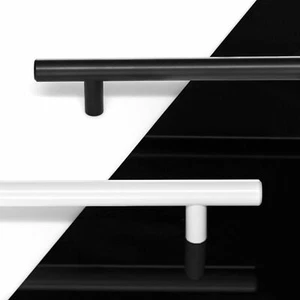 SO-TECH® Schrankgriffe G1 Bügelgriffe Möbelgriffe Relinggriffe schwarz / weiß - Bild 1 von 6