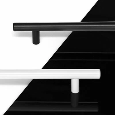 SO-TECH® Schrankgriffe G1 Bügelgriffe Möbelgriffe Relinggriffe schwarz / weiß - Bild 1 von 2