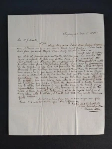 Maine: Fryberg 1838 Stampless Cover to DC, Mail Delivery Problems - Picture 1 of 2