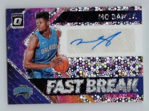 Mo Bamba 2018-19 Donruss Optic Fast Break Signatures Auto Rookie RC #80 Magic - Bild 1 von 2