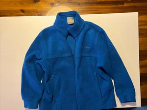 Kid's Columbia Blue Fleece Zip Up Jacket Size 6/7 - Picture 1 of 1