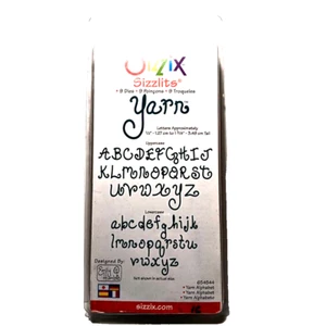 Sizzix 654883 Set of 9 Dies -Yarn Alphabet Brand New - Picture 1 of 5