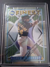 1995 Topps Finest #47 Rickey Henderson 