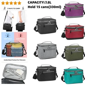 Insulated Lunch Bag Small Lunch Box For Work Office School Men Women Kids Mini - Picture 1 of 60