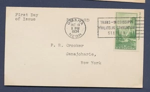 USA - Scott 751a FDC on card - Yosemite National Park - October 10, 1934 --a - Picture 1 of 1
