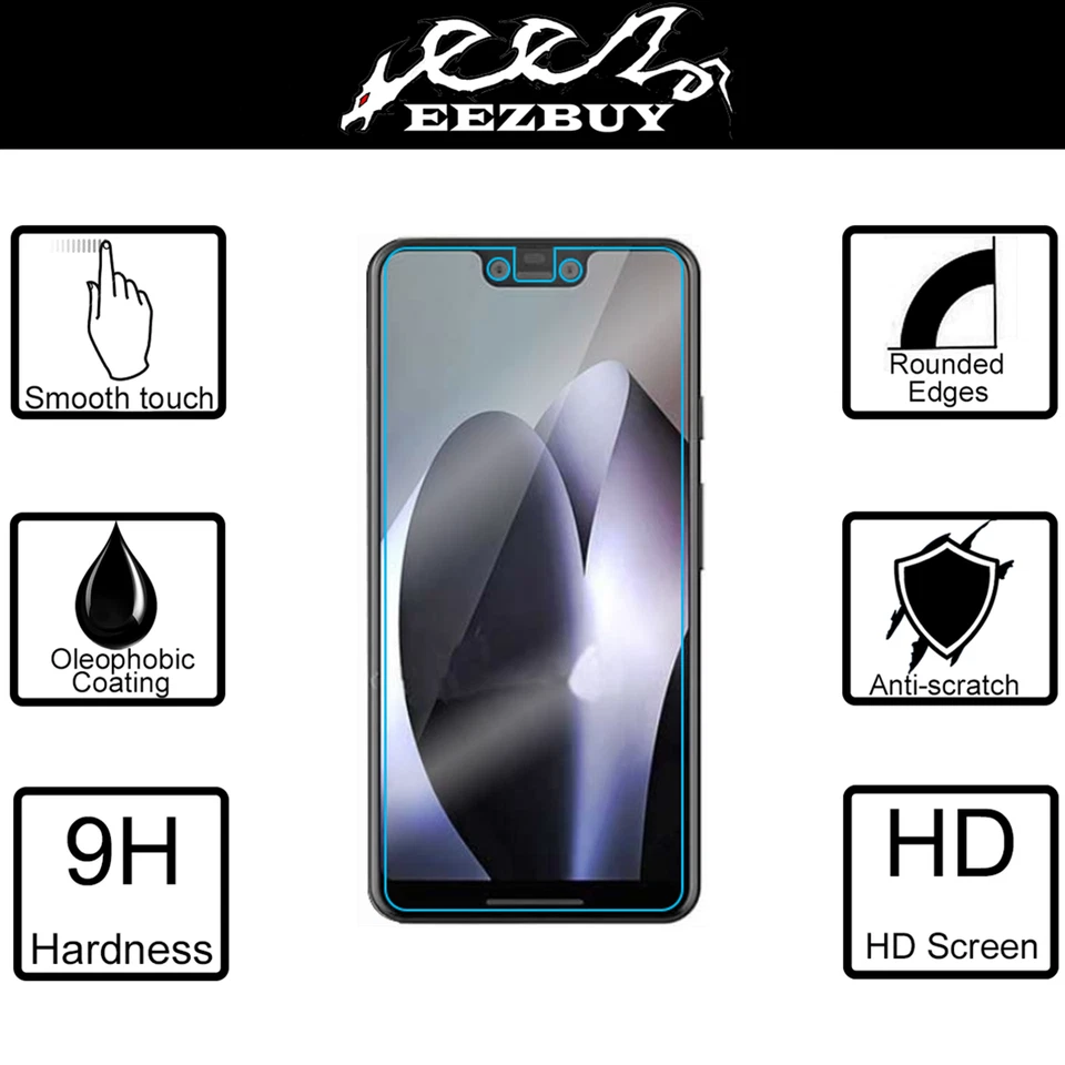 Tempered Glass Screen Protector Film For Google Pixel 1 2 3 4A 4A 5G 5A 5G 6 6A - Image 1 of 4