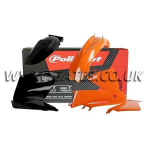 KTM 450EXC EXC 450 Racing 2003 Orange/Black Polisport Plastics Kit Fairing Set - Picture 1 of 1