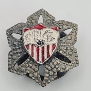 Raro distintivo vintage smaltato spilla/bottone Spagna SEVILHA Football Club - Foto 1 di 3