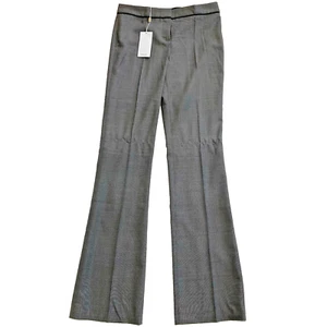 Hugo Boss Tulea Stretch Wool Dark Grey Flare Trousers Size 2 (30x35) - Picture 1 of 6