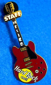 COZUMEL CENTRO MEXICO STAFF BROWN BB KING LUCILLE GUITAR Hard Rock Cafe PIN LE20 - Picture 1 of 1